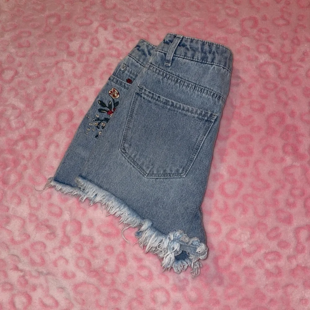 Embroidered Denim Women's Shorts